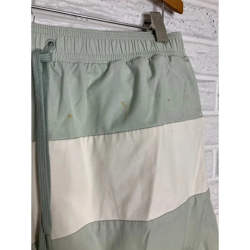 Minnow Swim Shorts Mens L Green Good Colorblock Board Trunks‎ Drawstring